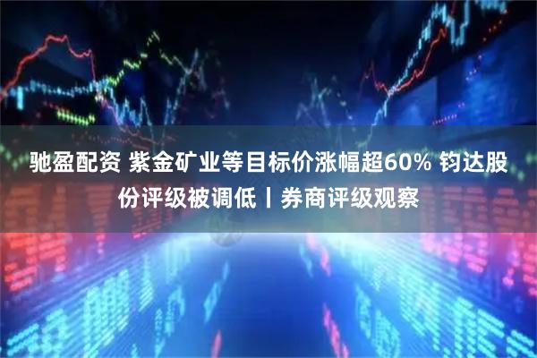 驰盈配资 紫金矿业等目标价涨幅超60% 钧达股份评级被调低丨券商评级观察